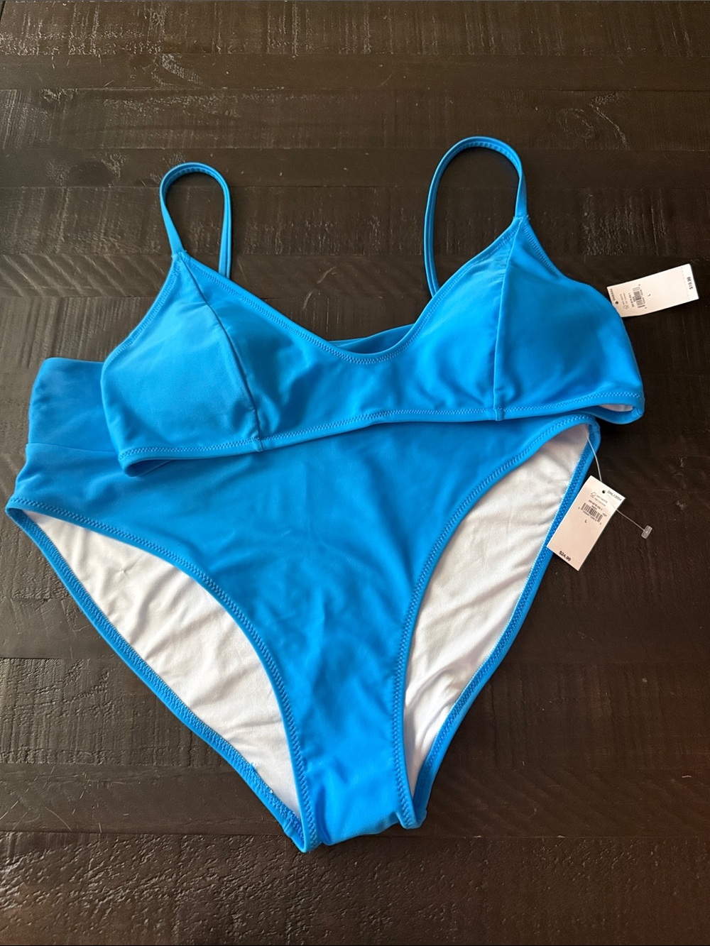 Old Navy Blue Bikini NWT Sz L